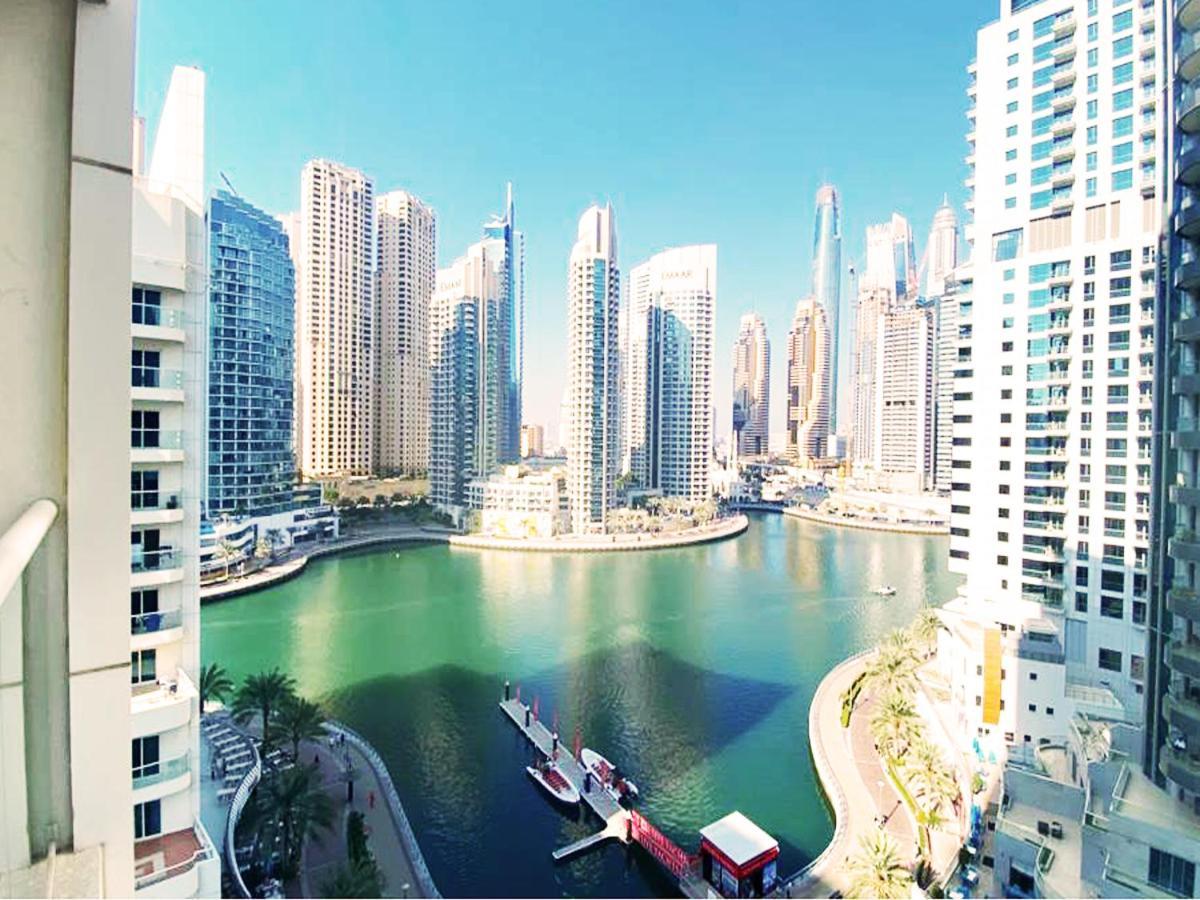 Full Sea View With Balcony - Studio Apartment - 10 Min To Jbr - Dubai Buitenkant foto
