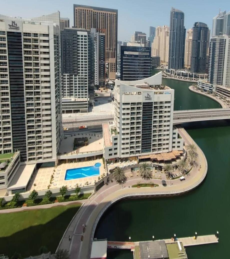 Full Sea View With Balcony - Studio Apartment - 10 Min To Jbr - Dubai Buitenkant foto